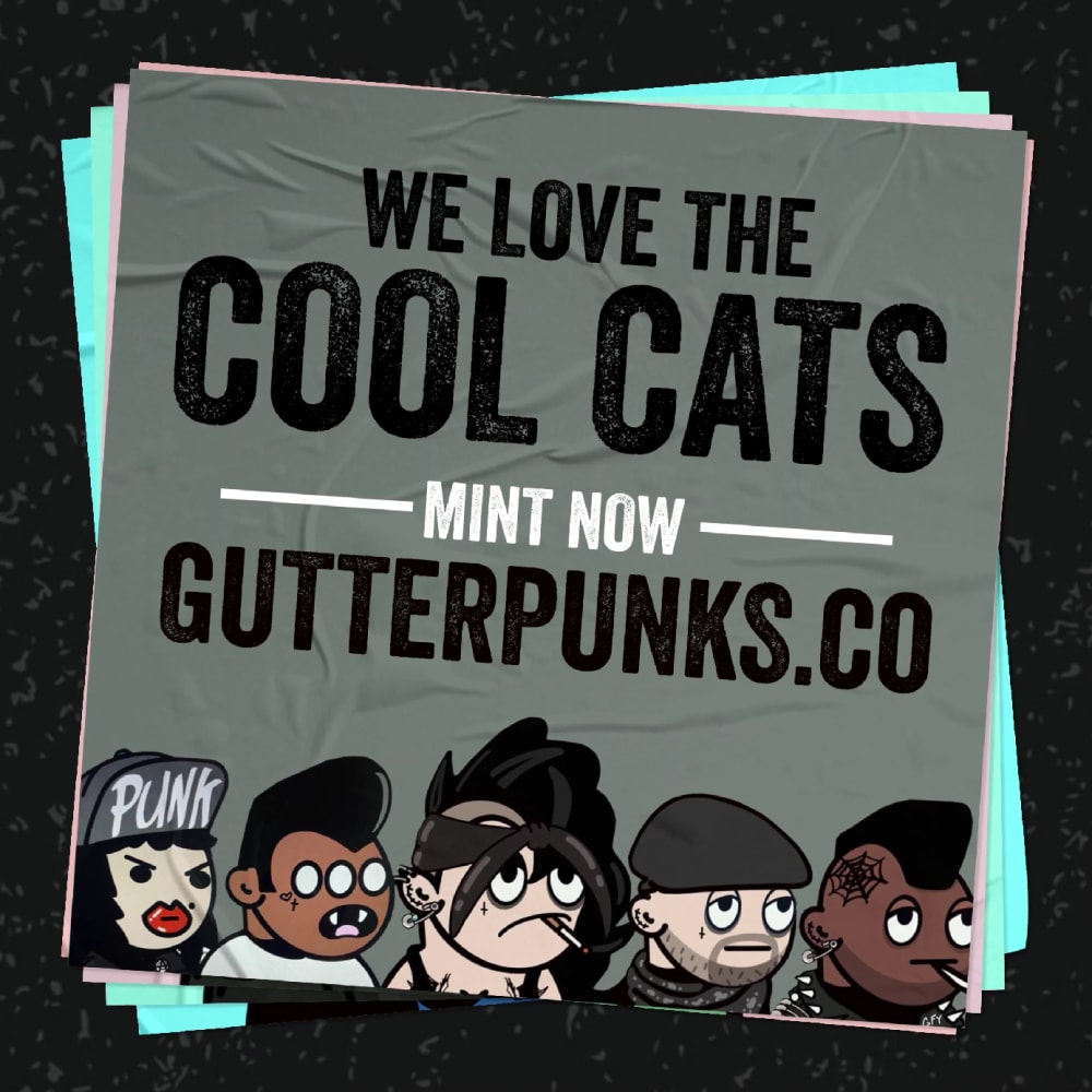 Gutter Punks Flyer Cool Cats
